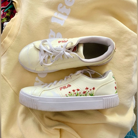 Fila Shoes - Chunky Floral Custom Filas